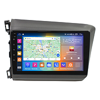 Штатна магнітола Lesko для Honda Civic IX 2011-2015 екран 9" 2/32Gb CarPlay 4G Wi-Fi GPS Prime zb