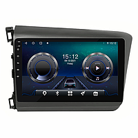 Штатная магнитола Lesko для Honda Civic IX 2011-2015 экран 9" 4/32Gb 4G Wi-Fi GPS Top zb
