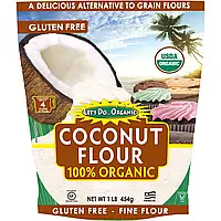 Edward Sons, Lets Do Organic, 100 % органическая кокосовая мука, 454 г (1 фунт)