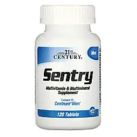 21st Century, Sentry для мужчин, добавка с комплексом витаминов и микроэлементов, 120 таблеток