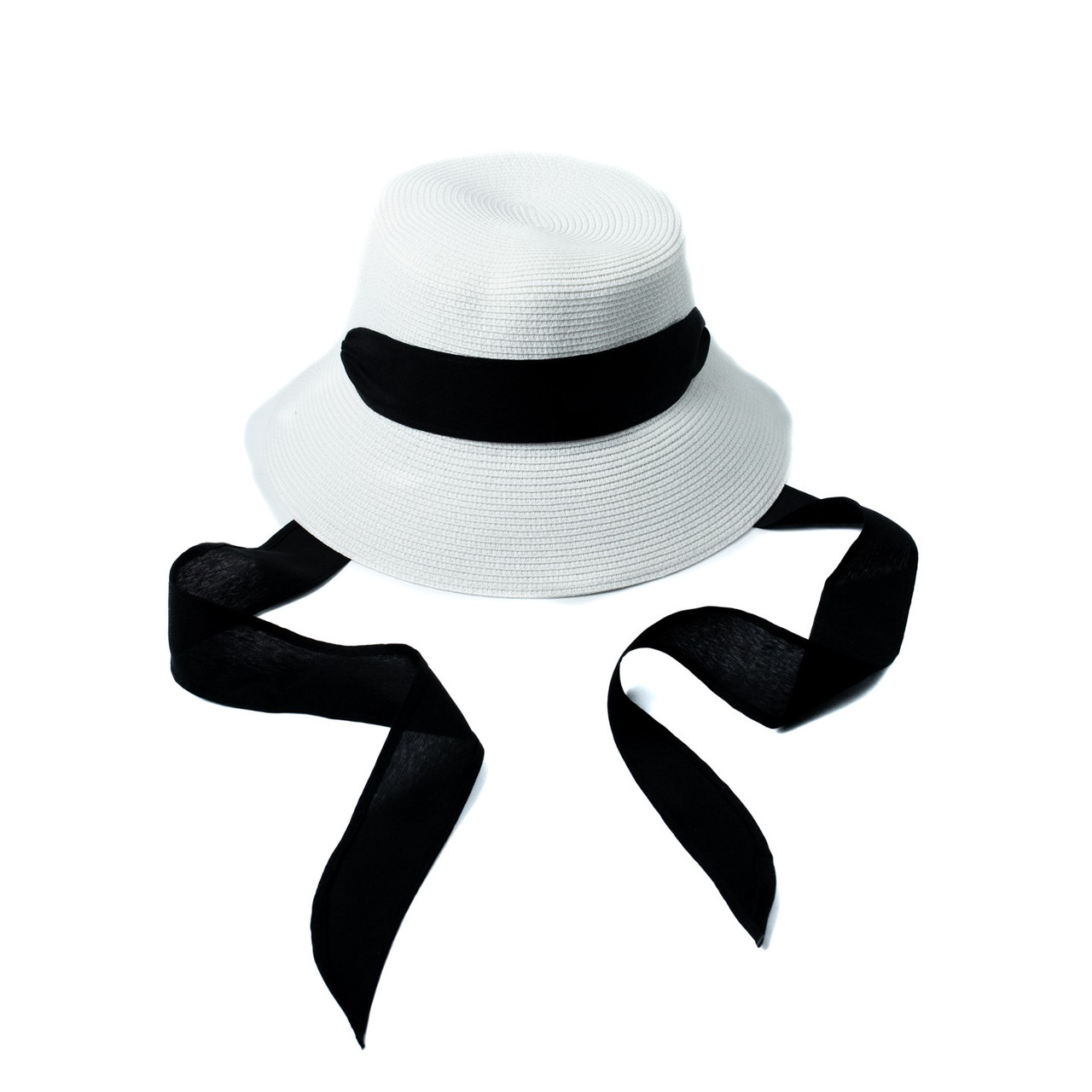 Шляпа клош женская бумага ЛЕЯ 444-454 LuckyLOOK One Size Белый z117 ...