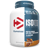 Dymatize Nutrition, ISO 100 гидролизованный, 100% изолят сывороточного протеина, шоколадно-арахисовая паста, 5