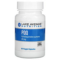 Lake Avenue Nutrition, PQQ (пирролохинолинхинон), 20 мг, 60 растительных капсул