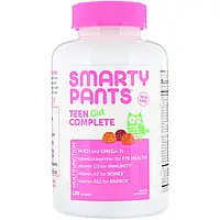 SmartyPants, комплекс для подростков-девушек, со вкусом лимона и лайма, ягод и кислого яблока, 120 жевательных