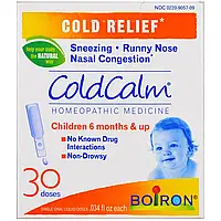 Boiron, ColdCalm, средство от простуды, 30 жидких доз для перорального применения, 0,034 жидк. унции каждая