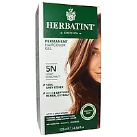 Herbatint, Перманентна фарба-гель для волосся, 5N, світлий каштан, 4,56 рідкої унції (135 мл)