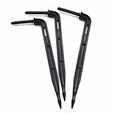 Крапельниця - Шпиця кутова (довга) прикорнева для краплинної трубки 3/5мм для систем крапельного мікрозрошення рослин, фото 3