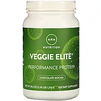 MRM, Veggie Elite, протеин для повышения продуктивности, мокко с шоколадом, 1110 г (2,45 унции)