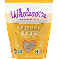 Wholesome, Органічний Sucanat, цілісний тростинний цукор, 907 г (2 фунти)