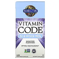 Garden of Life, Vitamin Code, мультивитамины из цельных продуктов для мужчин от 50 лет, 120 вегетарианских