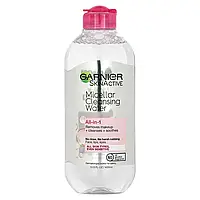 Garnier, SkinActive, мицеллярная очищающая вода, средство для снятия макияжа «все в 1», для всех типов кожи,