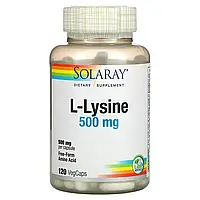 Solaray, L-Lysine, 500 mg, 120 VegCaps