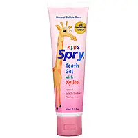 Xlear, Kids Spry, Tooth Gel with Xylitol, 3 Months and Up, Natural Bubble Gum, 2.0 fl oz (60 ml)