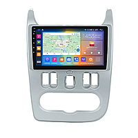 Штатная магнитола Lesko для Dacia Sandero I 2007-2012 экран 9" 4/64Gb CarPlay 4G Wi-Fi GPS Prime zb