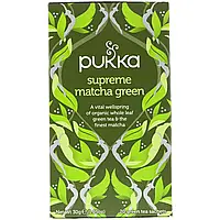 Pukka Herbs, Supreme Matcha Green, 20 Green Tea Sachets - 1.05 oz (30 g) Each