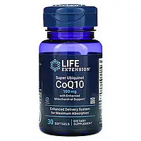 Life Extension, суперубихинол коэнзим Q10 с улучшенной поддержкой митохондрий, 100 мг, 30 мягких таблеток