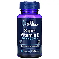 Life Extension, супервитамин E, 268 мг (400 МЕ), 90 капсул