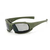 Баллистические очки с сменными линзами X7 олива
