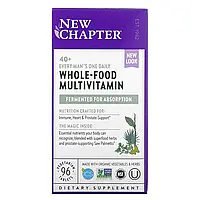 New Chapter, Every Man Ежедневная мультивитаминная добавка для мужчин 40+, 96 вегетарианских таблеток