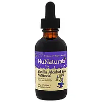 NuNaturals, NuStevia , ванильная, безалкогольная стевия, 59 мл (2 жидких унции)