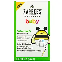 Zarbees, Витамин D для малышей, 14 мл (0,47 жидк. унции)