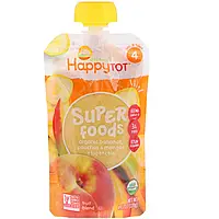 Happy Family Organics, HappyTot, Organic SuperFoods, Bananas, Peaches Mangos + Super Chia, 4.22 oz (120 g)