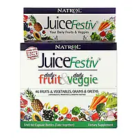 Natrol, JuiceFestiv, 2 бутылки, по 60 капсул в каждой