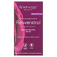 ReserveAge Nutrition, Resveratrol, действующая на клеточном уровне формула против старения, 250 мг, 60