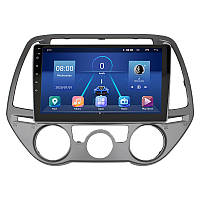Штатная магнитола Lesko для Hyundai i20 I Рестайлинг 2012-2014 экран 9" 6/128Gb 4G Wi-Fi GPS Top zb