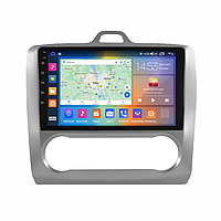 Штатная магнитола Lesko для Ford Focus II 2004-2008 экран 9" 4/64Gb CarPlay 4G Wi-Fi GPS Prime zb