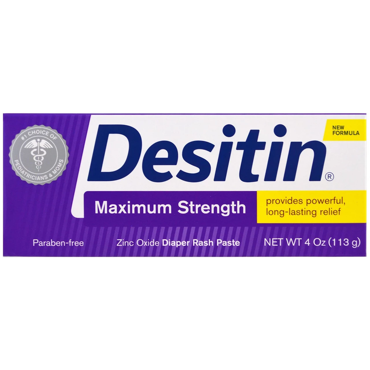 Desitin, Мазь от раздражения кожи под подгузниками, сильнодействующая, 113 г (4 унций) - фото 1 - id-p2204973085