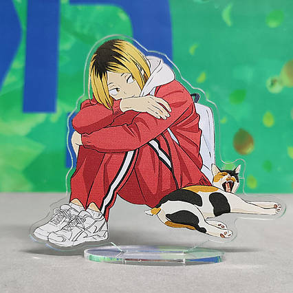 Фігурка аніме Волейбол Кенма Кодзуме з акрилу (10 см) / Haikyu!!