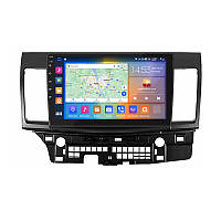 Штатная магнитола Lesko для Mitsubishi Lancer X 2007-2010 экран 10" 2/32Gb CarPlay 4G Wi-Fi GPS Prime zb