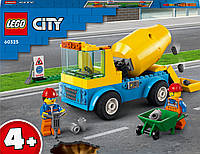 Конструктор LEGO City Грузовик-бетоносмеситель 85 деталей (60325) Лего Сити