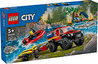 Конструктор LEGO City Пожарный внедорожник со спасательной лодкой 301 деталей (60412) Лего Сити
