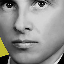 Плакат "Степан Андрійович Бандера, ч\б, прапор України, Stepan Bandera", 60×42см, фото 3