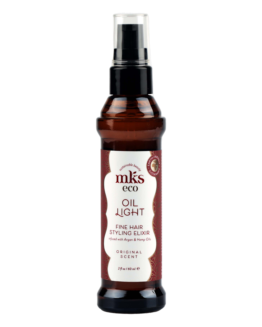 Олійка для тонкого волосся MKS-ECO Oil Light Fine Hair Styling Elixir Original Scent 60 ml, фото 1