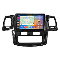 Штатная магнитола Lesko для Toyota Fortuner I 2005-2015 экран 9" 2/32Gb CarPlay 4G Wi-Fi GPS Prime zb