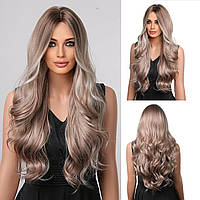 Длинный волнистый парик Esmee Ombre Ash Brown Blonde для женщин