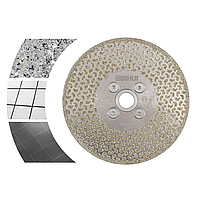 Качественный алмазный диск BIHUI GALVANIC 125 мм для резки и шлифования с фланцем М14 (DCWME5) : диск 125 мм