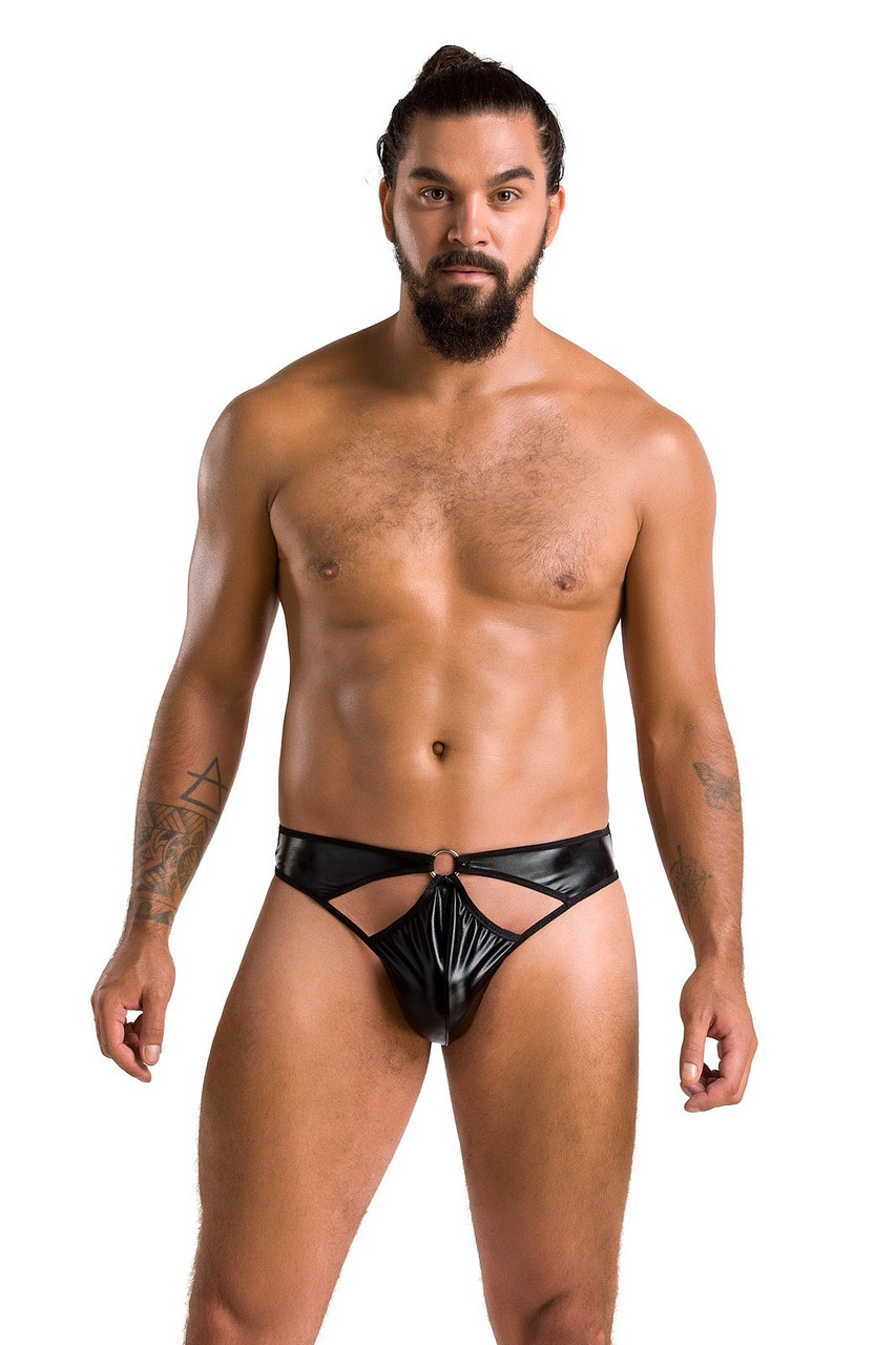 Сексуальні чоловічі стринги, XXL/XXXL чорні Passion — 033 THONG PAUL, фото 1