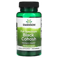 Клопогон Допомога при менопаузі Black Cohosh 60 капс від припливів Swanson США