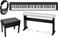 Клавішний інструмент Pianino cyfrowe Casio CDP-S110 BK + statyw + ława + słuchawki