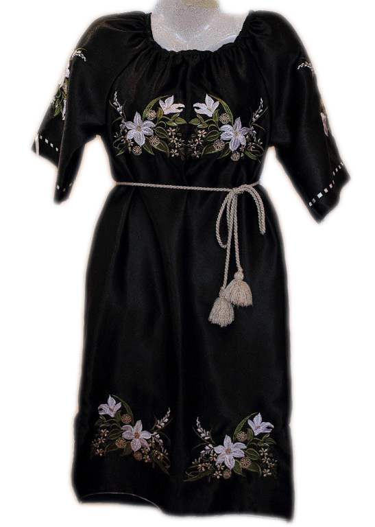 Вишита сукня "Білі лілії" PL-0003
