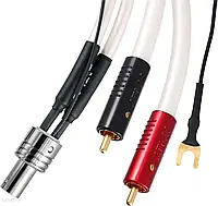 ATLAS CABLES ATLAS CABLES ATLAS EQUATOR ACHROMATIC TONEARM KABEL 2XRCA - DIN DO GRAMOFONU Z ŻYŁĄ UZIEMIAJĄCĄ -