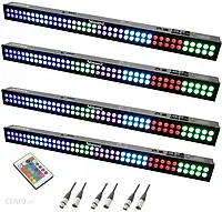 BeamZ Zestaw: 4x belka oświetleniowa LED BAR LCB803 + 3x kabel XLR