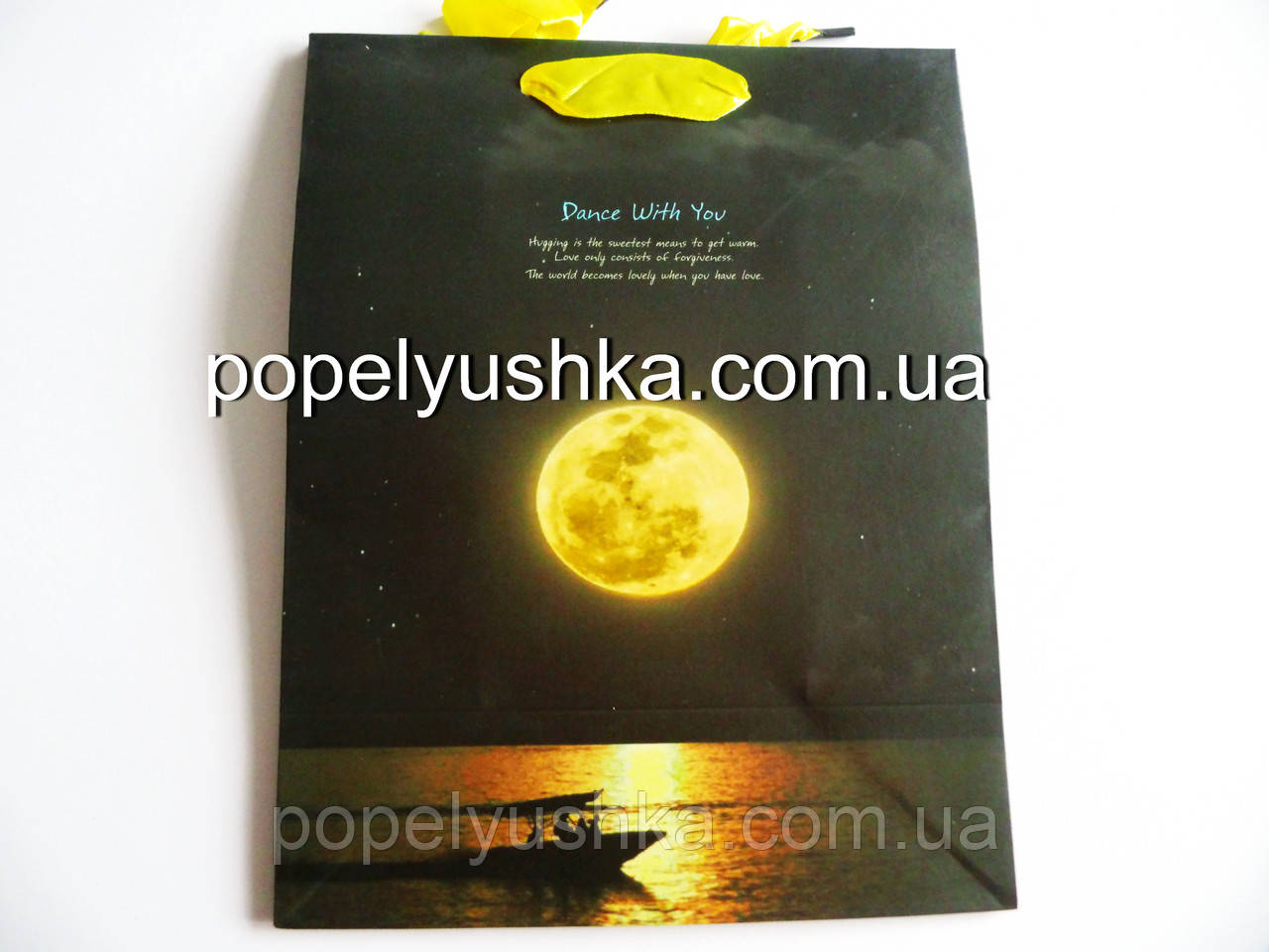 Пакет подарунковий ламінований 18*23*10 см "Місяць-3", фото 1
