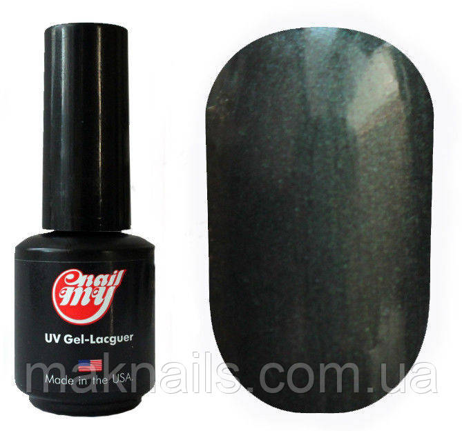 Гель-лак My Nail System № 172 темно-сірий з микроблеском 9 мл.