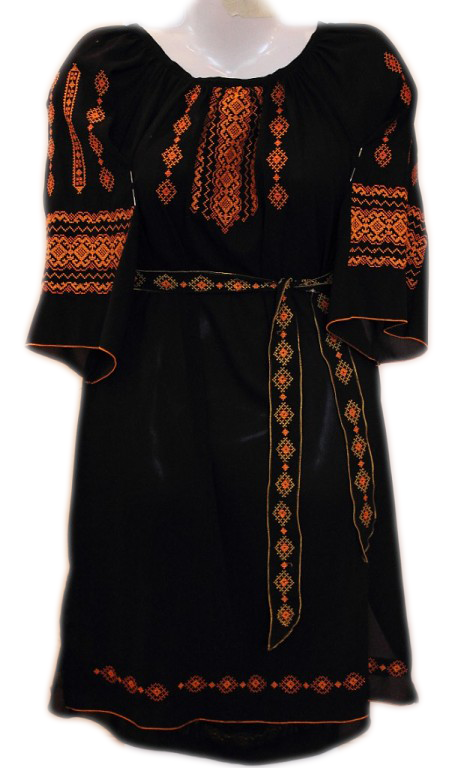 Вишита сукня "Гарячий орнамент" PL-0008
