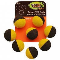 Насадка Technocarp Texno EVA Balls 14mm Black/Yellow 8шт